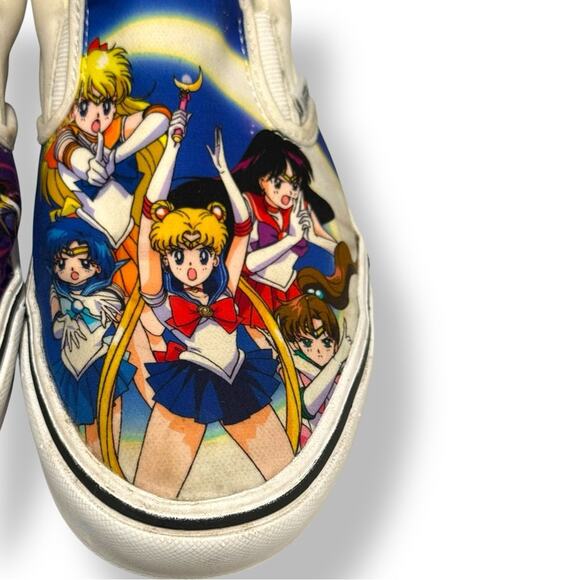 Sailor Moon x Vans ComfyCush Slip-On Sneakers (Rare!) - Picture 3 of 9